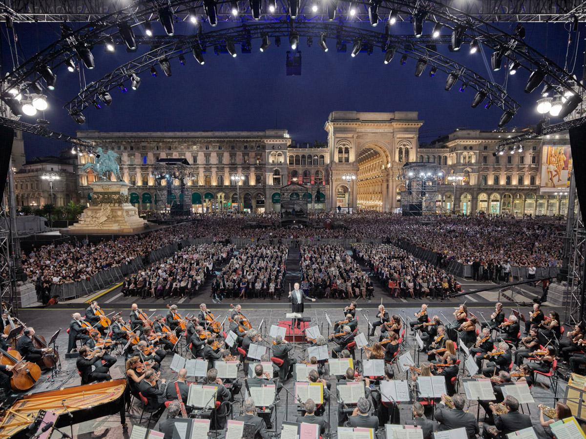 Riccardo Chailly at the 7th Concerto Per Milano, June 9th 2019